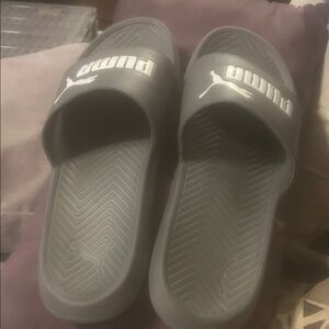 Puma Charcoal Slide Sandals